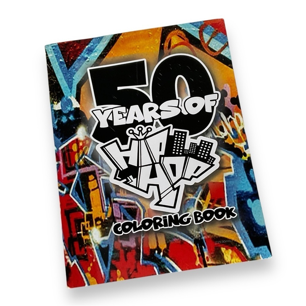 Adult‎ Colouring Book 50 Years Of Hip Hop Rap Music Album Art Retro 90s  Y2K